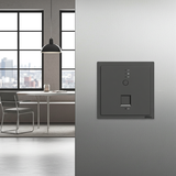 Bộ Phát Wifi 6 Âm Tường Vuông Màu Xám Simon M7 Gem Diamond Grey Mã 66E747G-4D-Hiệu ứng sương mù 70% Công nghệ quang học tạo lớp sương mờ trên nền màu xám, giúp bề mặt có chiều sâu