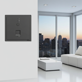 Bộ Phát Wifi 6 Âm Tường Vuông Màu Xám Simon M7 Gem Diamond Grey Mã 66E747G-4D-tạo độ cứng hoàn hảo và loại bỏ hiện tượng phản chiếu ánh sáng gây chói mắt