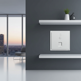 Bộ Phát Wifi 6 Âm Tường Vuông Màu Bạc Simon M7 Gem Diamond Silver Mã 66E747G-4E-Sản phẩm sử dụng nguồn điện trực tiếp từ dây mạng (POE). Bạn không cần kéo dây điện nguồn 220V