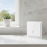 Bộ Phát Wifi 6 Âm Tường Vuông Màu Trắng Simon M7 Gem Diamond White Mã 66E747G-4F-Phiên bản Diamond White 4F Tông màu Trắng Kim Cương thanh lịch, mang lại cảm giác rộng mở,