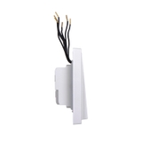 Cạnh Module Công Tắc Bốn 1 Chiều Vuông Màu Trắng Có Đèn Led Simon I7 Mã 701043