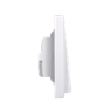 Cạnh Module Công Tắc Đôi 2 Chiều Vuông Màu Trắng Simon I7 Mã 701022