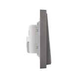 Cạnh Module Công Tắc Đôi 2 Chiều Vuông Màu Xám Simon I7 Mã 701022-61