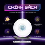 chính sách nổi bật của Công tắc cảm biến hồng ngoại siêu mỏng gắn nổi trần Siron SR-SS101