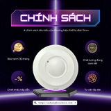 4 chính sách tiêu biểu Công tắc cảm ứng vi sóng lắp nổi trần Siron SR-MS101