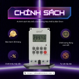 Chính sách tiêu biểu của Công tắc hẹn giờ kỹ thuật số chuẩn giây Siron SR-TS11S