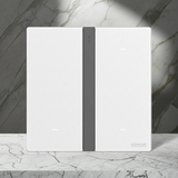 Công Tắc Ba Thông Minh Simon M7 Metal Màu Bạc Silver 66E8003MTY-2A - Độ Tin Cậy Cao Với 3 Nút Nhấn Cơ Vật Lý