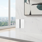 Công Tắc Ba Thông Minh Simon M7 Metal Màu Bạc Silver 66E8003MTY-2A - Vẻ Đẹp Tinh Tế Của Chất Liệu Kim Loại Bạc