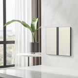 Công Tắc Ba Thông Minh Simon M7 Metal Màu Vàng Gold 66E8003MTY-2C - Cảm Biến Tiệm Cận Thông Minh - Tự Động Sáng Đèn Nền