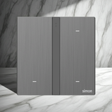 Công Tắc Ba Thông Minh Simon M7 Metal Màu Xám Grey 66E8003MTY-2B - Điều Khiển Từ Xa, Hẹn Giờ và Tạo Ngữ Cảnh