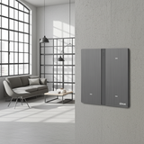 Công Tắc Ba Thông Minh Simon M7 Metal Màu Xám Grey 66E8003MTY-2B - ho không gian sống hiện đại