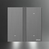 Công Tắc Ba Thông Minh Simon M7 Metal Màu Xám Grey 66E8003MTY-2B - Kim loại sơn tiêu chuẩn châu Âu