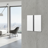 Công Tắc Bốn Thông Minh Simon M7 Metal Màu Bạc (Silver) 66E8004MTY-2A-Vẻ Đẹp Sang Trọng Từ Chất Liệu Kim Loại Bạc