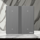 Công Tắc Bốn Thông Minh Simon M7 Metal Màu Xám Grey 66E8004MTY-2B
