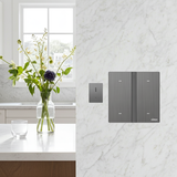 Công Tắc Bốn Thông Minh Simon M7 Metal Màu Xám Grey 66E8004MTY-2B - Cảm Biến Tiệm Cận