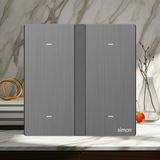 Công Tắc Bốn Thông Minh Simon M7 Metal Màu Xám Grey 66E8004MTY-2B - Tích Hợp Hoàn Hảo Vào Hệ Sinh Thái Nhà Thông Minh Simon