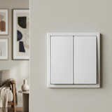 Công Tắc Đôi 1 Chiều Simon I7 Màu Trắng 701021 Công Tắc Ổ Cắm Cao Cấp