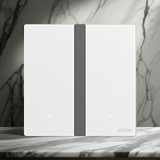 Công Tắc Đôi Thông Minh Simon M7 Metal Màu Bạc Silver 66E8002MTY-2A - Cảm Biến Tiệm Cận Thông Minh