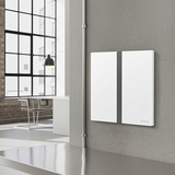 Công Tắc Đôi Thông Minh Simon M7 Metal Màu Bạc Silver 66E8002MTY-2A - Kim loại sơn tiêu chuẩn châu Âu