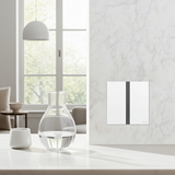 Công Tắc Đôi Thông Minh Simon M7 Metal Màu Bạc Silver 66E8002MTY-2A - Tích Hợp Mượt Mà vào Hệ Sinh Thái Simon Smart Home