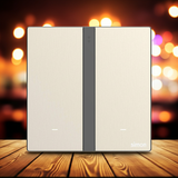 Công Tắc Đôi Thông Minh Simon M7 Metal Màu Vàng Gold 66E8002MTY-2C - Tích Hợp Liền Mạch vào Hệ Sinh Thái Simon Smart Home