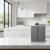 Công Tắc Đôi Thông Minh Simon M7 Metal Màu Xám (Grey) 66E8002MTY-2B - Nút Nhấn Cơ Vật Lý Đôi Trực Quan