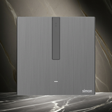Công Tắc Đơn Thông Minh Simon M7 Metal Smart Màu Xám (Grey) 66E8001MT-2B - Công Nghệ Thông Minh Zigbee Tích Hợp