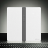 Công Tắc Ngữ Cảnh Ba Thông Minh Simon M7 Metal Màu Bạc (Silver) 66E8007MTY-2A-Thiết Kế Kim Loại Bạc Đẳng Cấp