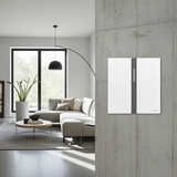 Công Tắc Ngữ Cảnh Ba Thông Minh Simon M7 Metal Màu Bạc (Silver) 66E8007MTY-2A