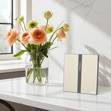 Công Tắc Ngữ Cảnh Ba Thông Minh Simon M7 Metal Màu Vàng Gold (66E8007MTY-2C)-3 Nút Nhấn Cơ Vật Lý Riêng Biệt, Trực Quan