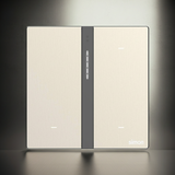 Công Tắc Ngữ Cảnh Ba Thông Minh Simon M7 Metal Màu Vàng Gold (66E8007MTY-2C)-Đèn Nền Thông Minh Tự Sáng với Cảm Biến Tiệm Cận