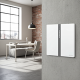 Công Tắc Ngữ Cảnh Bốn Thông Minh Simon M7 Metal Màu Bạc (Silver) 66E8008MTY-2A-Vẻ Đẹp Sang Trọng Từ Chất Liệu Kim loại Bạc
