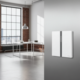 Công Tắc Ngữ Cảnh Đôi Thông Minh Simon M7 Metal Màu Bạc (Silver) 66E8006MTY-2A-Cảm Biến Tiệm Cận