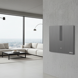 Công Tắc Ngữ Cảnh Thông Minh Simon M7 Metal Màu Xám (Grey) 66E8005MTY-2B-Đèn Nền Thông Minh Tự Sáng Khi Đến Gần (Cảm Biến Tiệm Cận)