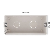 Kích thước ĐẾ ÂM TƯỜNG SIMON CHỮ NHẬT SED1A118