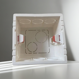 Đế âm tường vuông ghép nối Siron 86x86x50mm SR-S86F đảm bảo tính thẩm mỹ và kỹ thuật