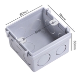 Đế Âm Tường Vuông Simon SED1A076 - 78 x 80 x 50 mm