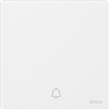 Bộ Công Tắc Chuông Cửa Vuông Màu Trắng Simon M7 Gem Diamond White Mã 666301G-4F