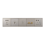 Khung Năm Vuông Simon i7 Màu Sâm Panh 700850-46 - Lắp ổ cắm, Ổ tivi, Ổ  mạng, ổ loa, Ổ usb