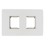 Mặt 2 Lỗ Size S Lắp Ngang Màu Trắng Simon K1 Mã K1002N