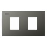 Mặt 2 Lỗ Size S Lắp Ngang Simon K1 Màu Xám - K1002N-61