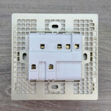 Mặt Sau Bộ Công Tắc Ba 1 Chiều Vuông Màu Sâm Panh Simon S6 581031-46
