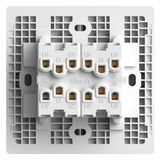 Mặt Sau Bộ Công Tắc Bốn 2 Chiều Vuông Màu Sâm Panh Simon S6 581042-46