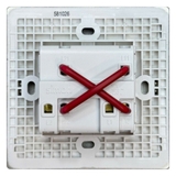 Mặt Sau Bộ Công Tắc Đơn Trung Gian Vuông Màu Sâm Panh Simon S6 581026-46