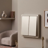 Mẫu công tắc đẹp Simon I7 - Màu Sâm Panh Vuông Sang Trọng