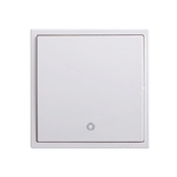 Module Công Tắc 20A Vuông Màu Trắng Có Đèn Led Simon I7 - 702023