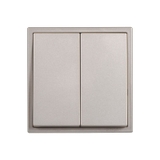 Module Công Tắc Đôi 1 Chiều Vuông Màu Sâm Panh Simon I7 Mã 701021-46