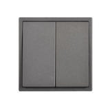 Module Công Tắc Đôi 1 Chiều Vuông Màu Xám Simon I7 Mã 701021-61