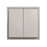Module Công Tắc Đôi 2 Chiều Vuông Màu Sâm Panh Simon I7 Mã 701022-46