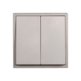 Module Công Tắc Đôi Trung Gian Vuông Màu Sâm Panh Simon I7 - 701046-46